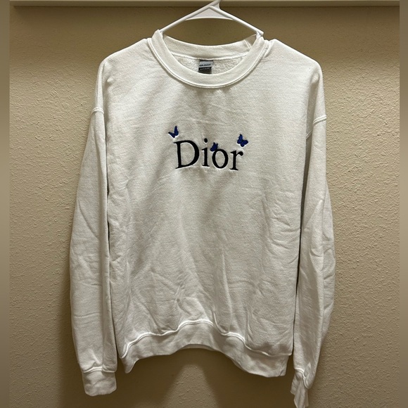 Dior Embroidered White Crewneck - Picture 1 of 3